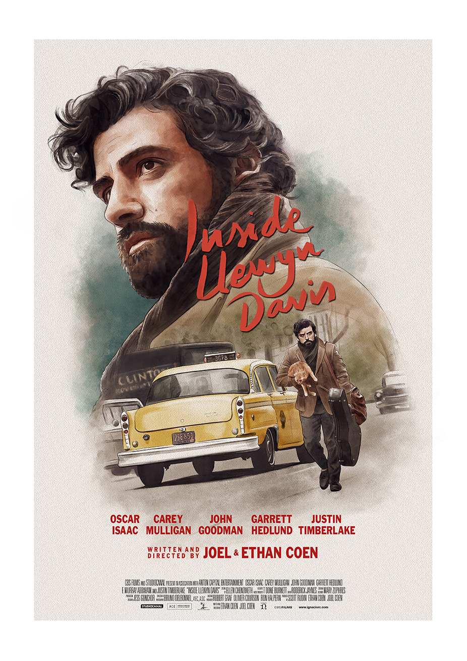 Movie Cinema Poster Art Print INSIDE LLEWYN DAVIS 2013 Oscar Isaac