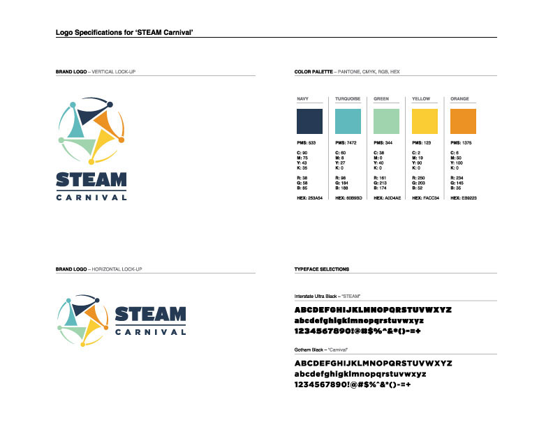 logo Rebrand Workshop Carnival Steam stem