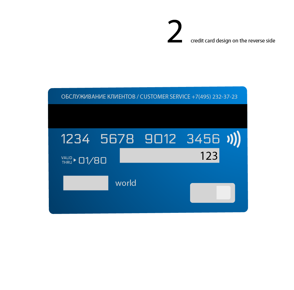 Bank business business card corporate credit card design finance vector