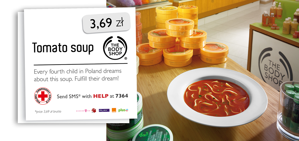 Polish Red Cross hunger childhood luxury Shops social awarness Advertising 