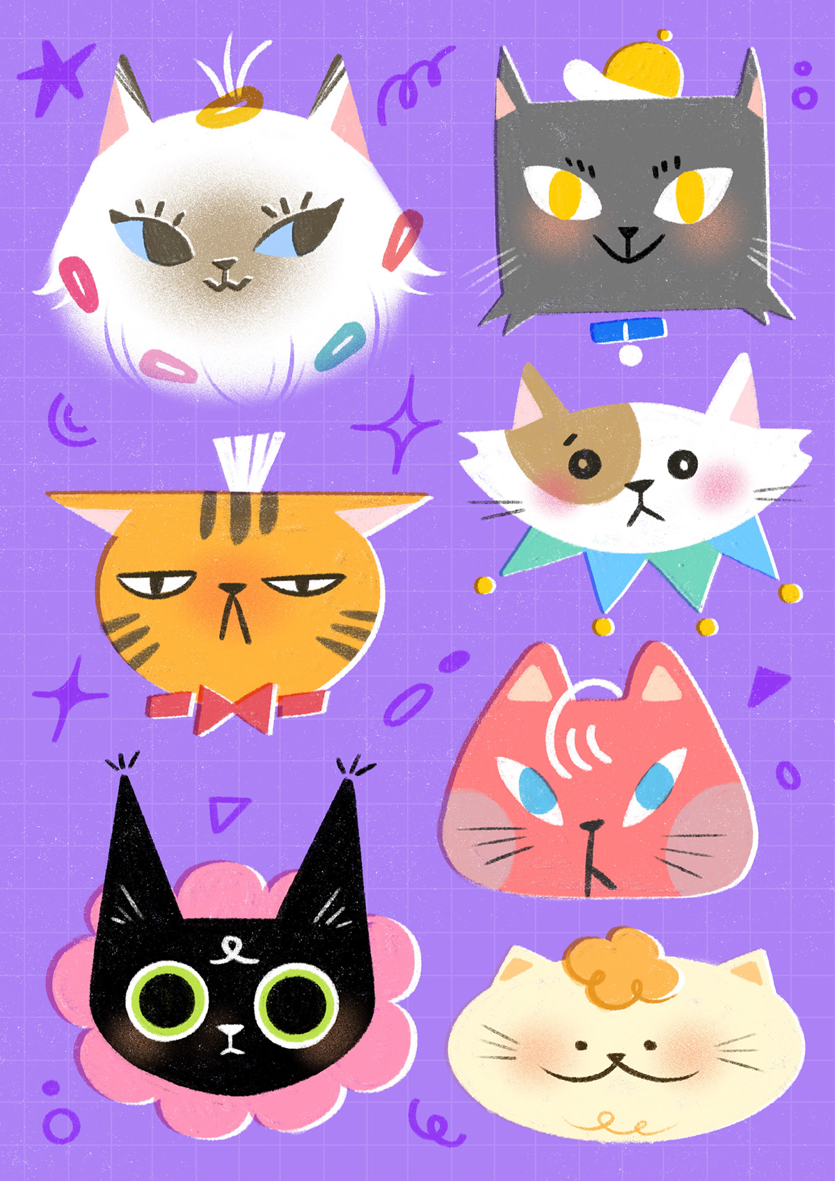 animals cartoon Cat Character Character design  children cute digital illustration dog kids
