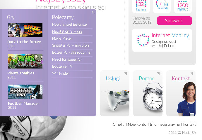 netia Webdesign Website Telecom
