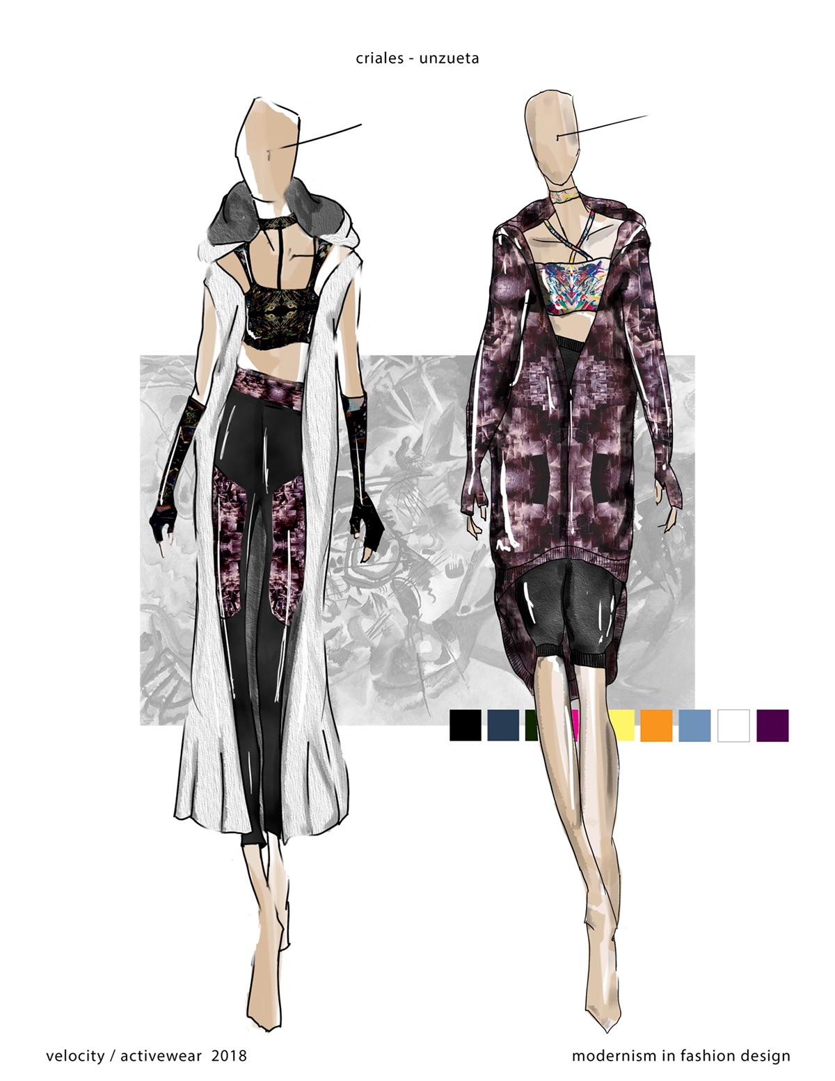 activewear 20thcentury fashionillustration DigitalIllustration cad