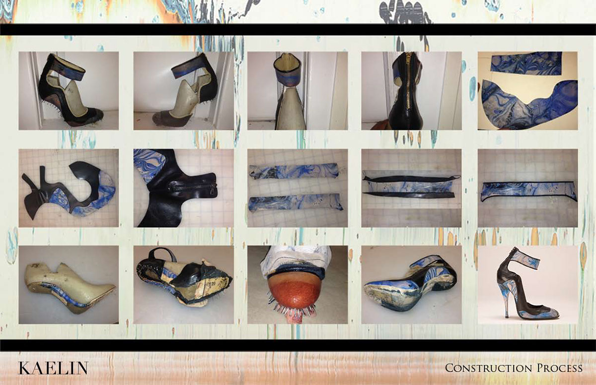 accessory design marbling color footwear shoes art handbag fusion