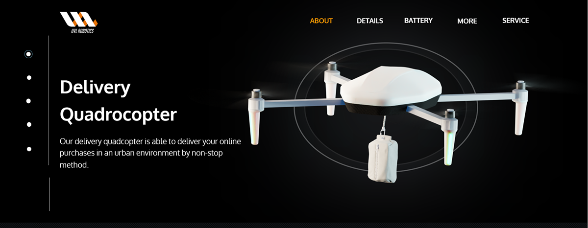 3D Copter industrial product design  quadrocopter Render visualization