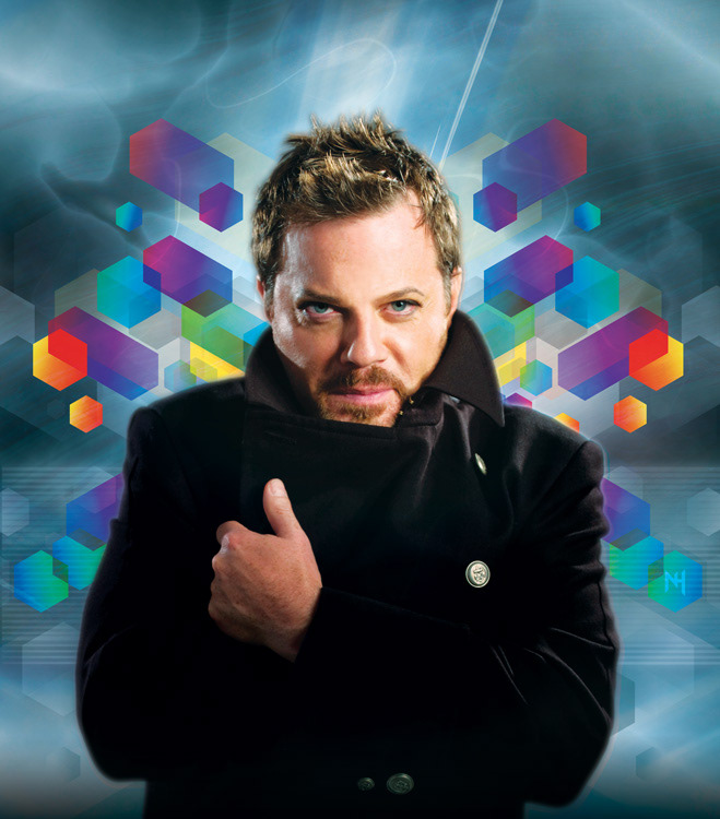 nick hess eddie izzard Live Comedy amplitude entertainment macky auditorium cu boulder University of Colorado poster print light effects vector Poster and visual graphics for the Eddie Izzard live comedy performance at