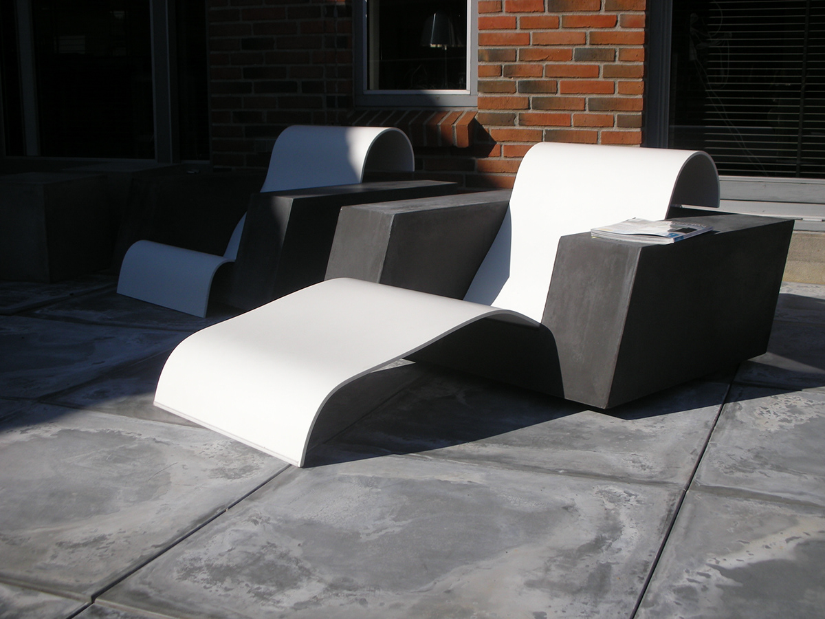 beton  corian  læder leather lounge Outdoor bandage bandage interior chair Danish Design
