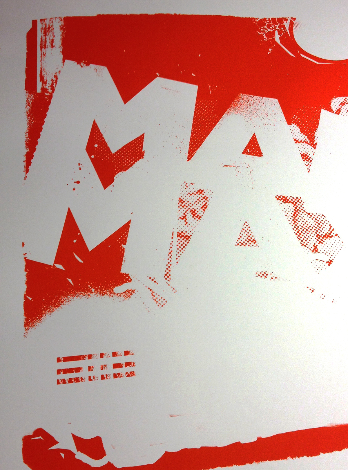 Adobe Portfolio screenprint madmax frankensteincar grit poster movie texture