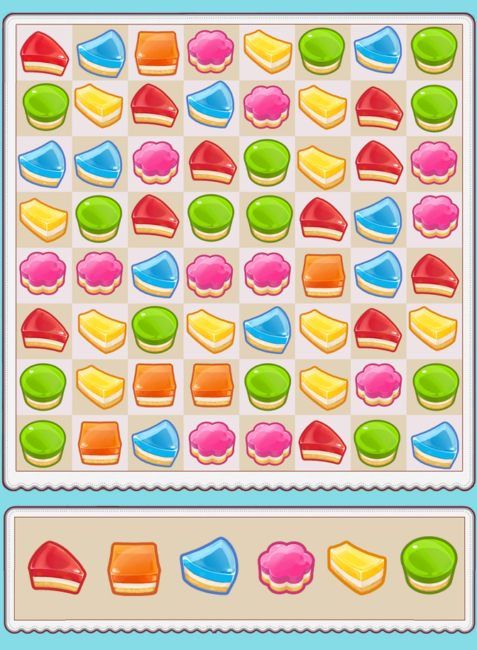 sweet Gems jelly game design