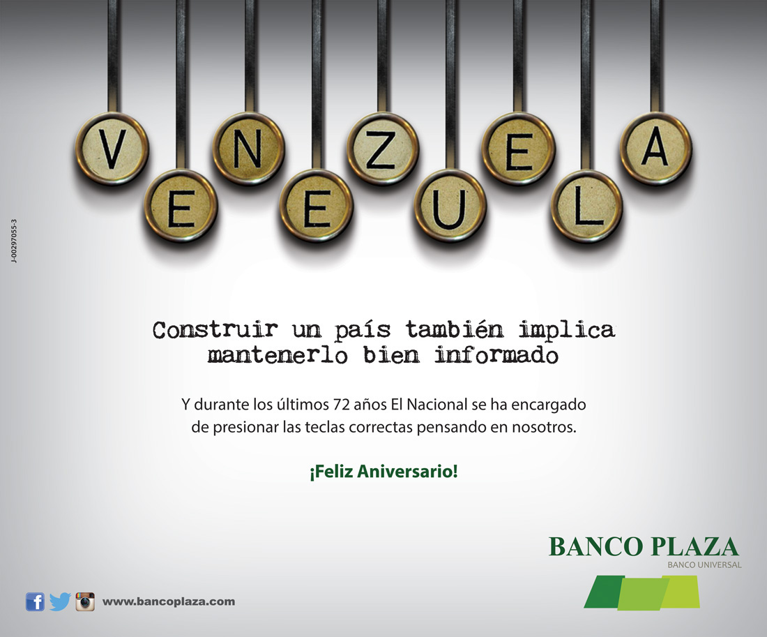 aniversário El Nacional Banco Plaza periodico