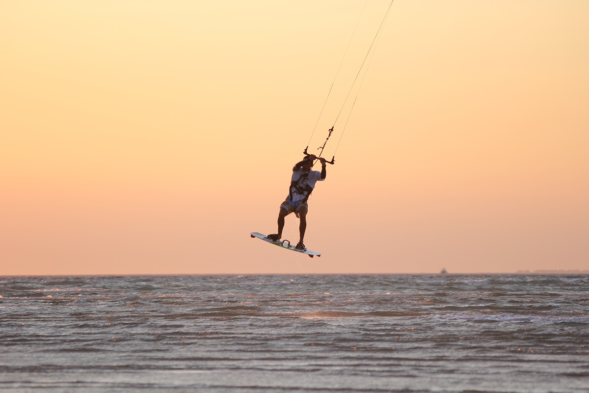 beach kite surfing surfing sports Watersports egypt Ras Sudr Kite extreme sports wind