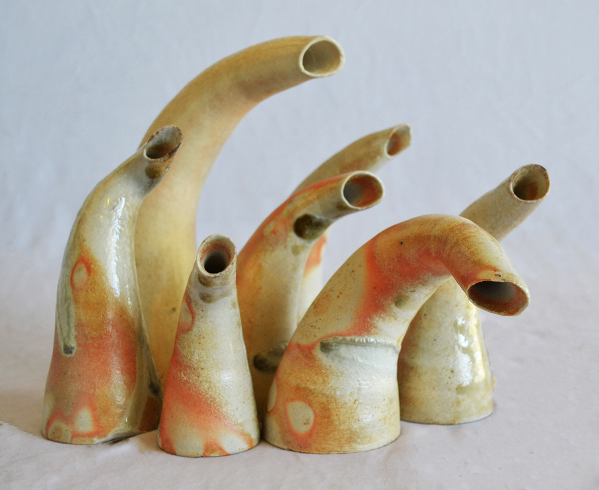 anagama ceramics  porcelain soda kiln sculpture