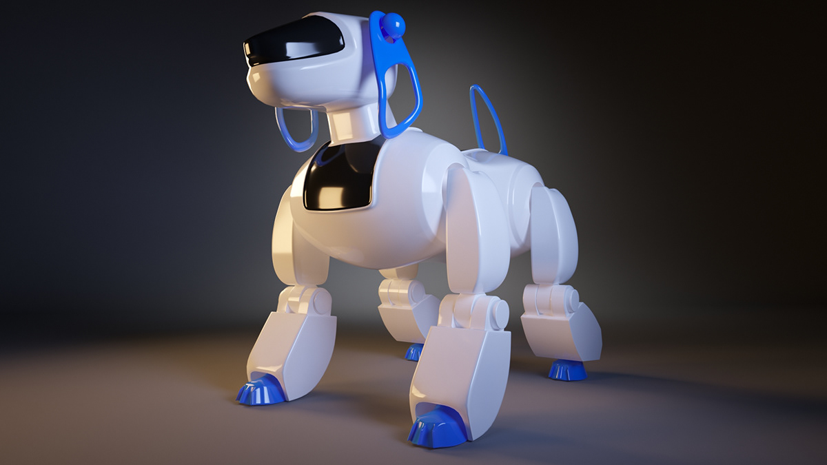 3ds max cyber cyber dog model modeling robot Robot Dog моделирование робот Собака робот