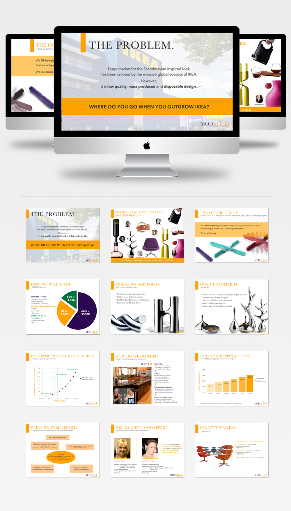 Powerpoint New business Startup Ecommerce