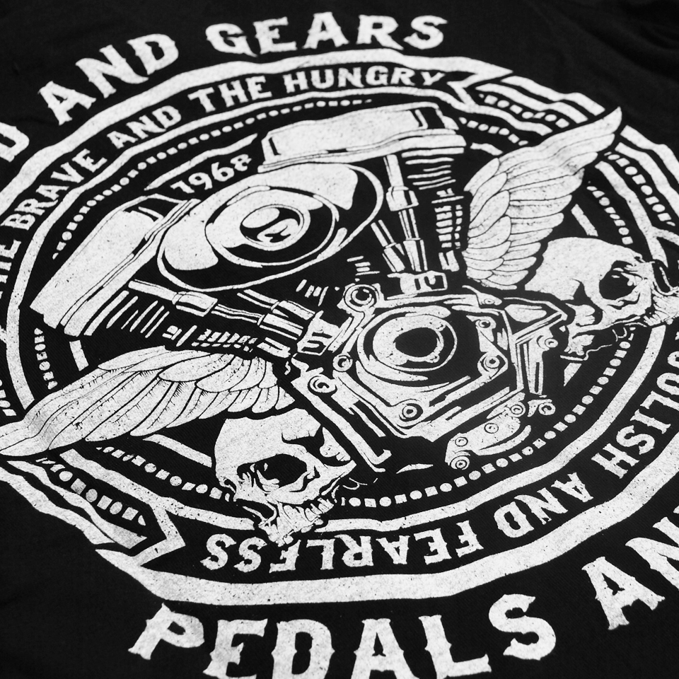 skull tshirt tee typo motorcycle rider Marines eagle motors