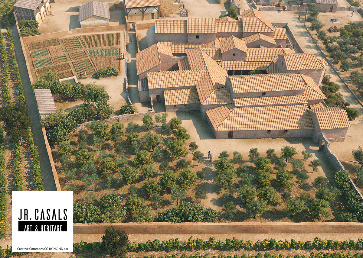 1st ctry 360º archaeology architecture heritage hispania history research Roman Villa via augusta