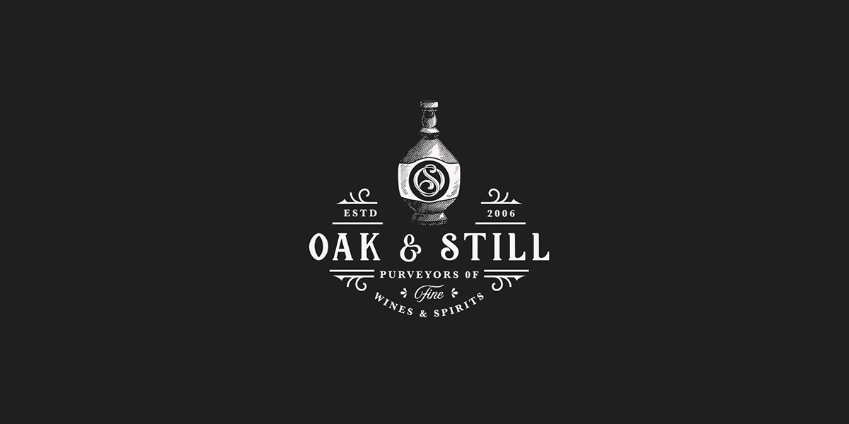design distillery drink handdrawn handmade logo spirit vintage wine Adobe Portfolio