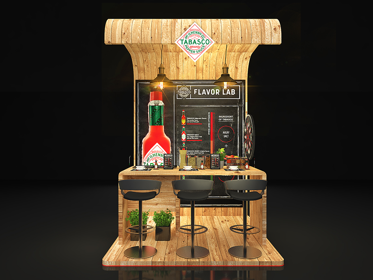 tabasco Exhibition  booth activition Event branding 