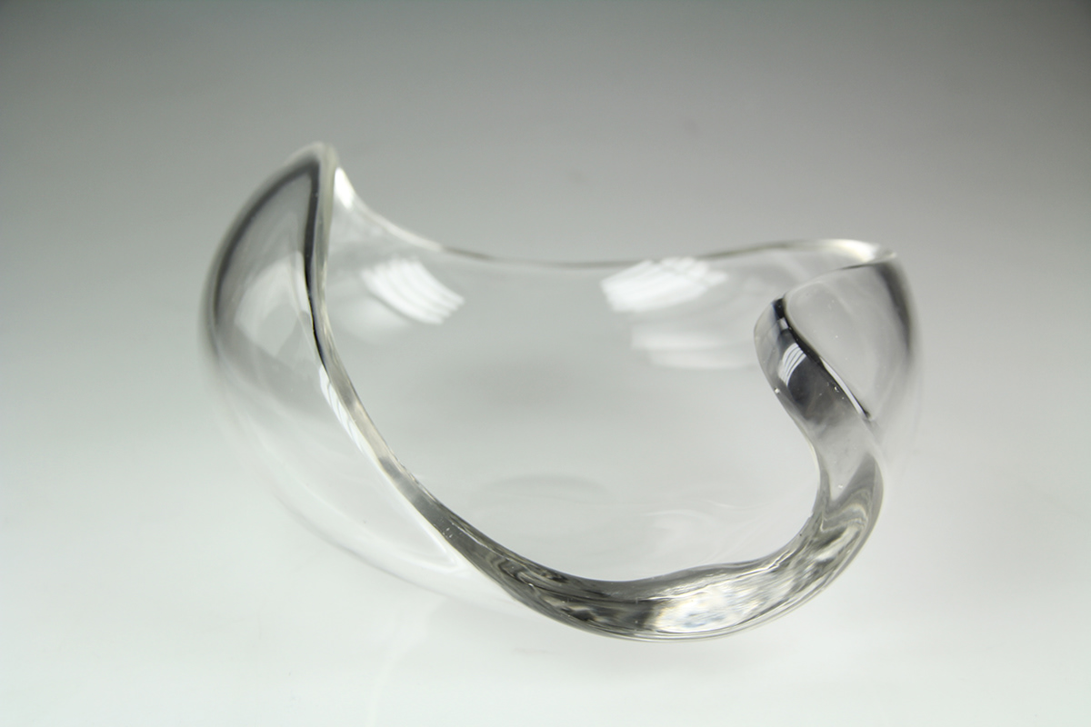 glass vessel bowl lens coldworking