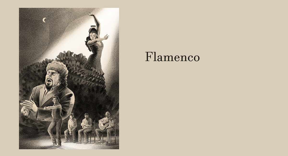 ILLUSTRATION  book gypsy spain JWT gitanos rukeli porrajmos Flamenco culture