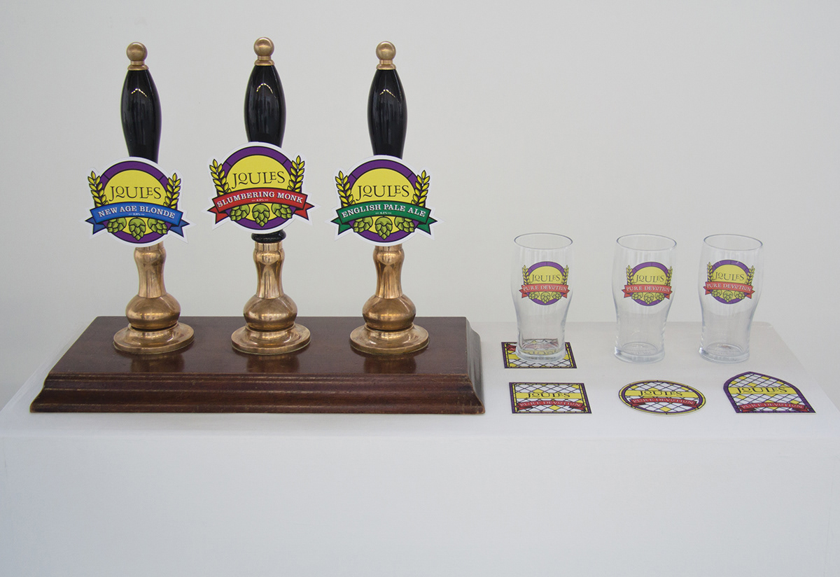 stained glass church type brewery beer ale Triptych pumps pumps clips