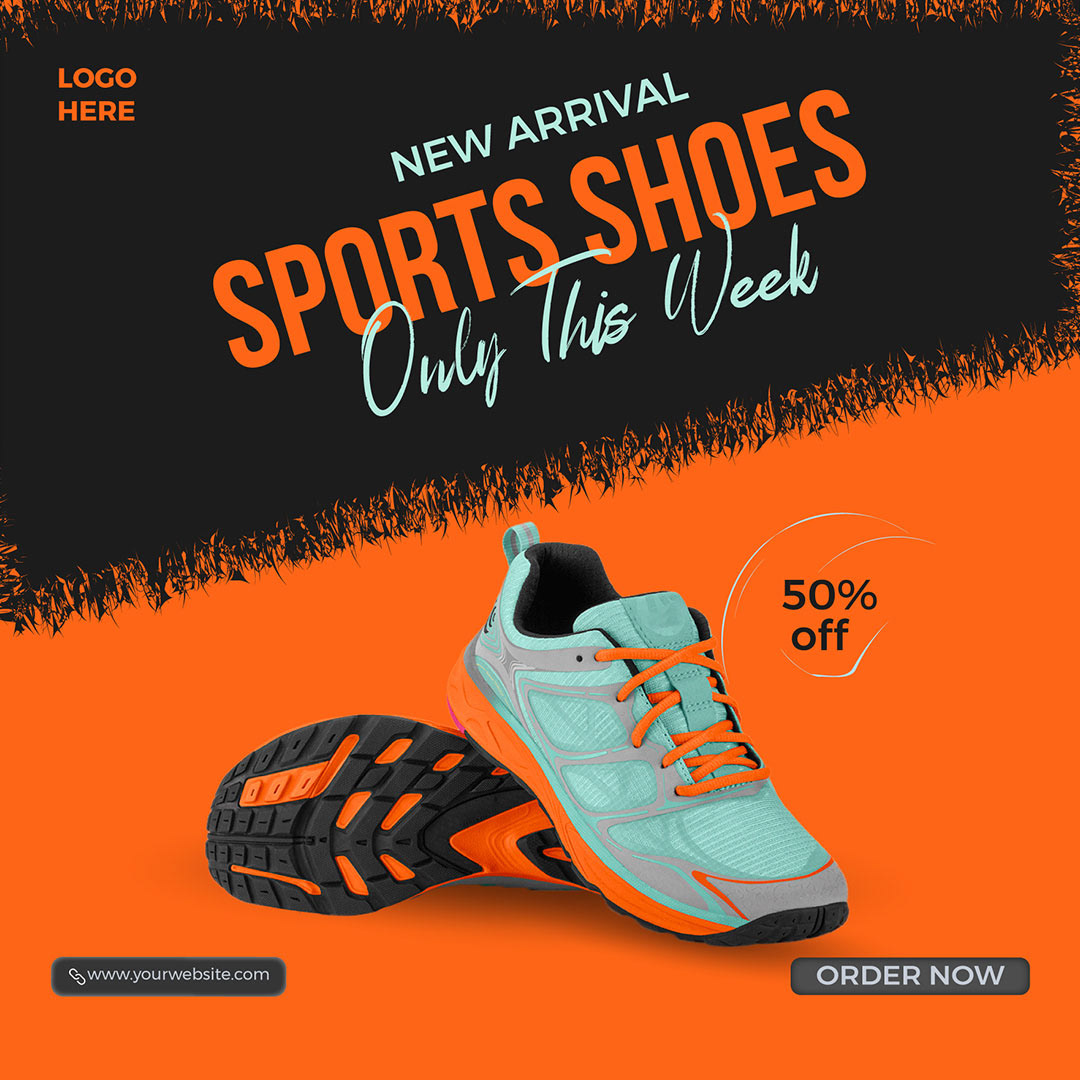 shoes Nike sports soccer football Sports Design Social media post banner ads