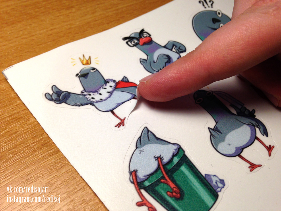 redisoj sticker Character cartoon sketch animal dove