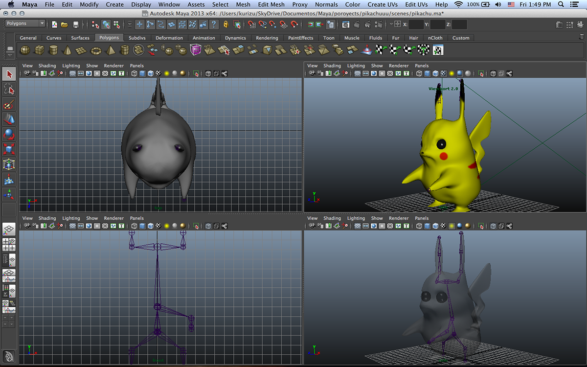 3D modeling Alias Maya rendering viewport