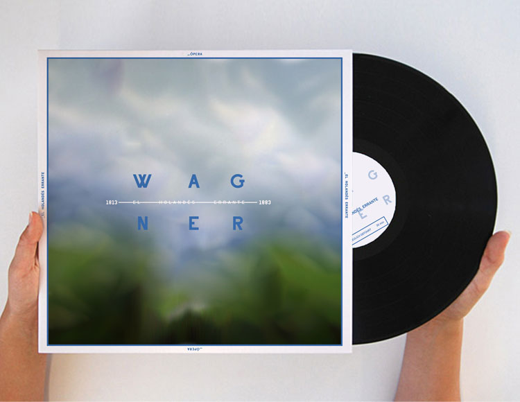 music disc vynil Classic wagner Verdi iPad type tipografia marca identidad colección