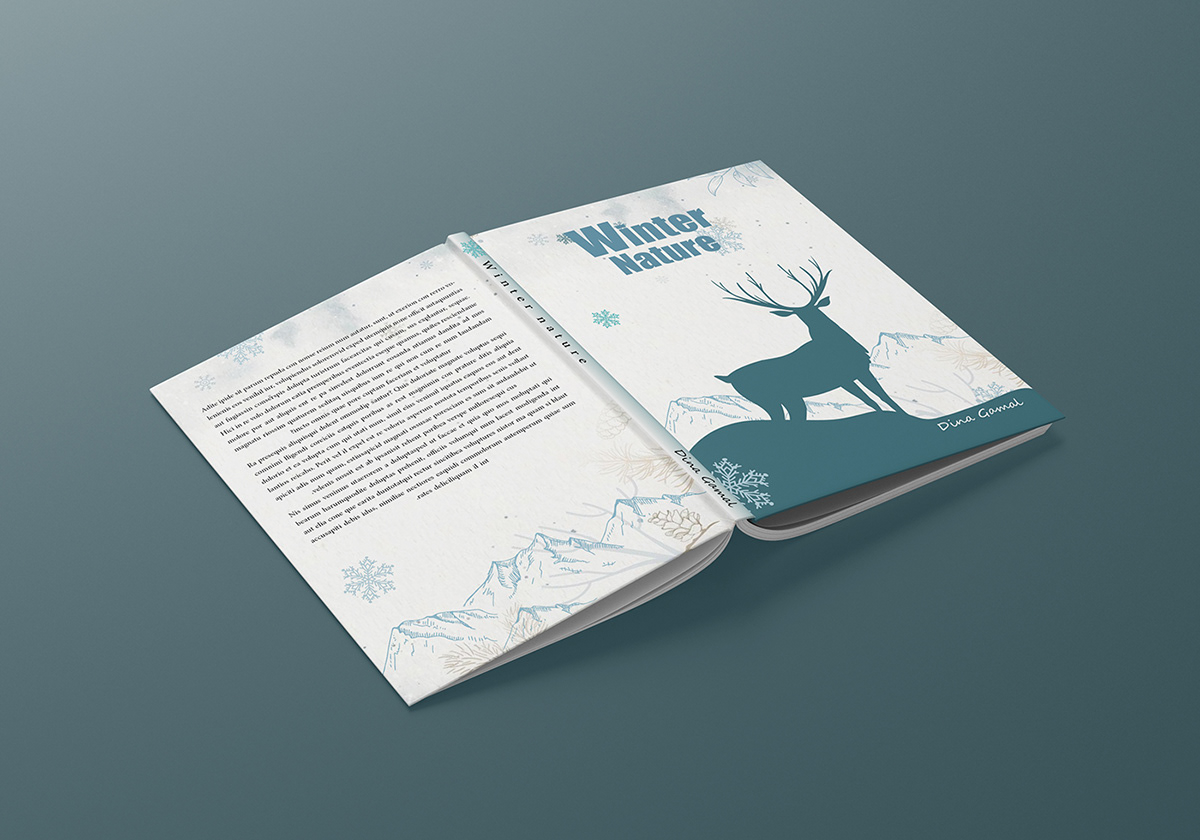 book cover design Illustrator InDesign vector