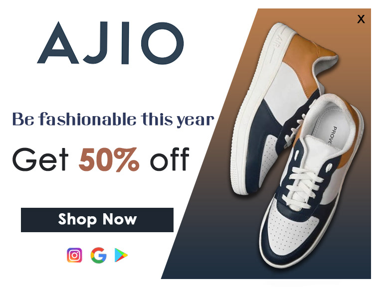 Ajio Popup shop shoes digital ads Popup ads shoes ad