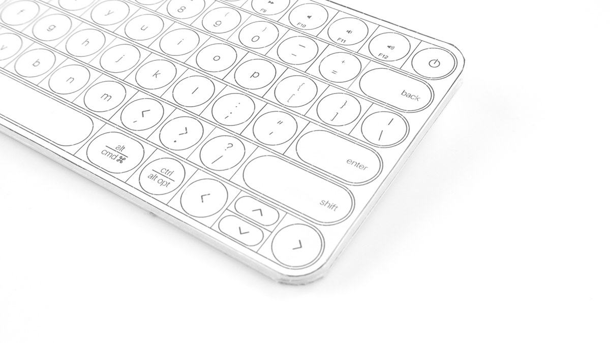 keyboard modular consumer electronics design minimal Technology wireless charging industrial design  Logitech product design 