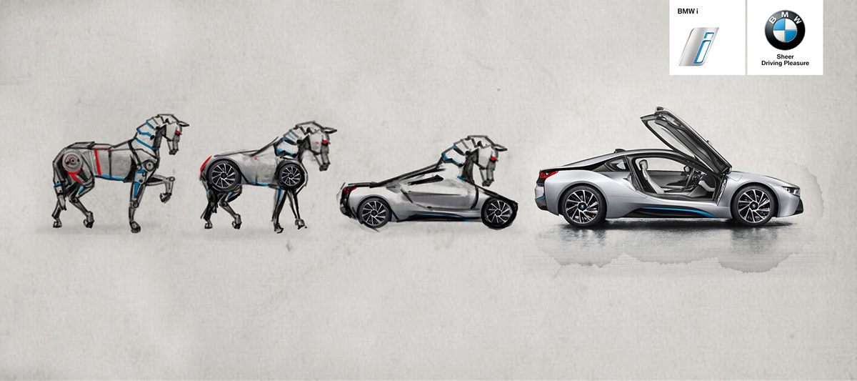 BMW i8 BMW concept drive Digital Advertising digital campaign new media