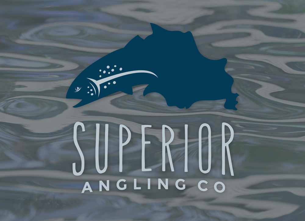 Adobe Portfolio fishing fish trout Lake Superior lake logo Logo Design FISHING LOGO outdoor company