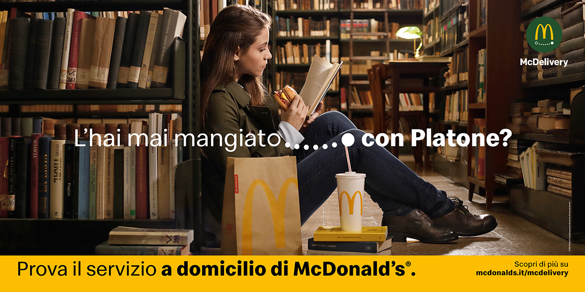 McDelivery McDonalds OOH Outdoor Print campaign Advertising  leoburnett Italy