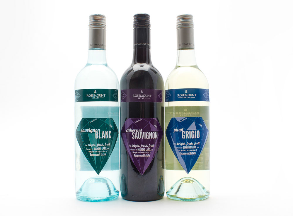 wine package design redesign bottles Red wine White Wine