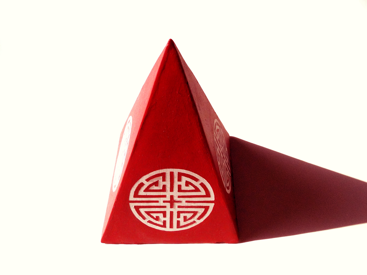 paper cut Chinese red