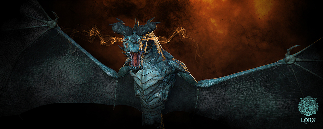 dragon 3D concept art fantasy