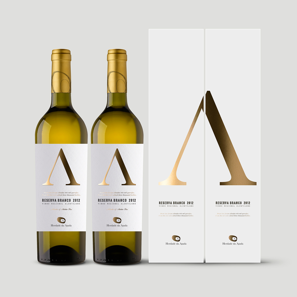 Nektar Brand Advertisers Label wine gold Herdade da Ajuda White Wine Portugal alentejo Miguel Batista Lisbon