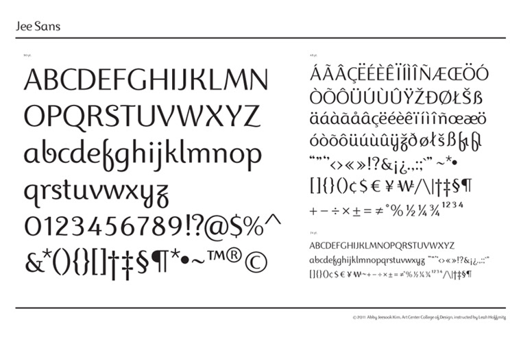 typeface design  type  font  jee sans sans serif  display font  Custom Font