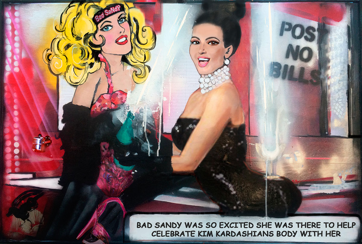 bad sandy New York Lady Gaga Celebrity popart popular culture Kim Kardashian Angelina Jolie sandra schnellhaus bad sandy 2015 pop culture Pop Art miley cyrus