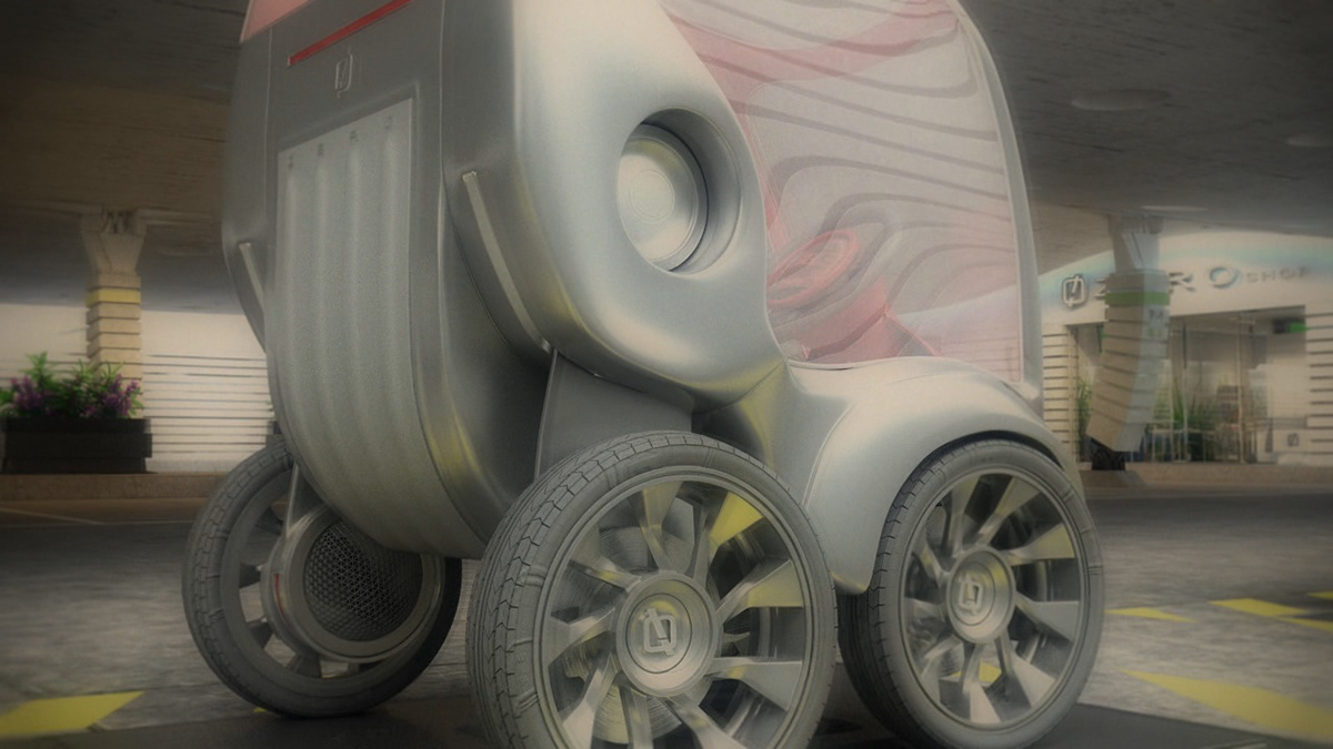 3d animation 3D Studio Max  Car Design Electric Car car design