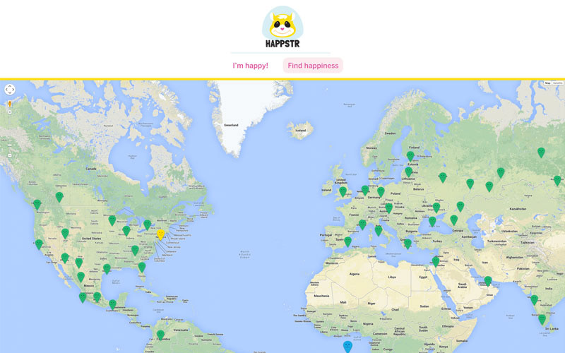 Responsive Geo-Location geo-ta happiness Mascot cheerful bright Startup pin map hamster animal logo color pallete