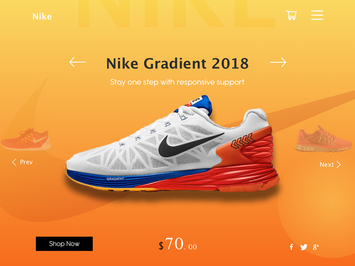Nike Web digital creative modern graphics design Project branding 