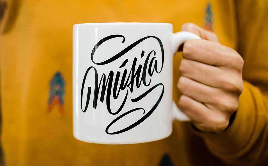 letters letras type tipografia lettering cup Mug  Coffee tea yaniguille yani arabena guille vizzari citarte musica