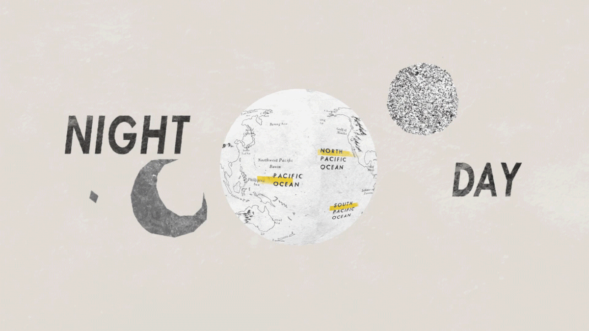 Day and Night World Map on Behance