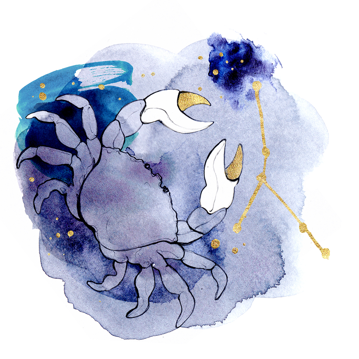 Lapalmemagazine Horoscope series zodiac starsign fashionillustration watercolors