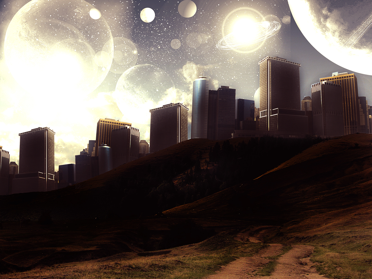 space city fantastic city fantasy different planets Space Life