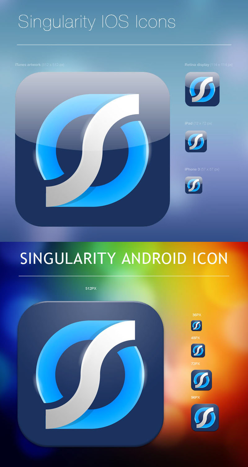 Icon ios android device Singularity