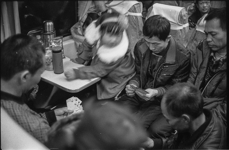 china Transport new year spring festival people Travel trip bw Black&white analog hexar Documentary  live train